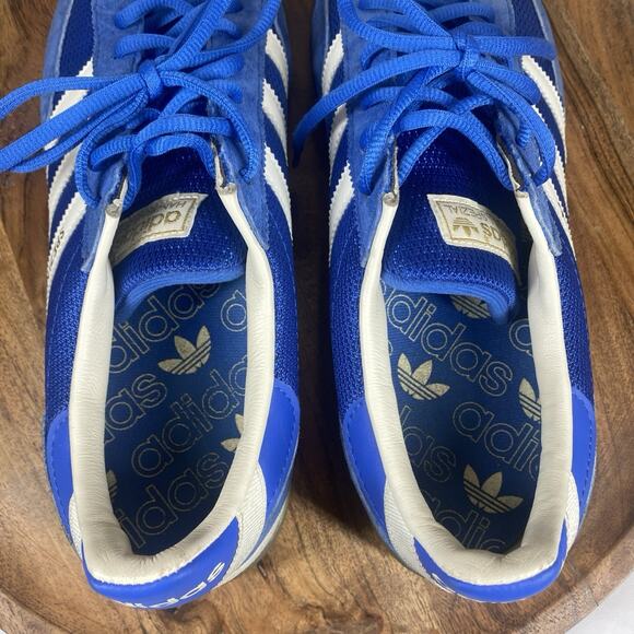Adidas Handball Spezial Mens Blue White Size 12 Low Top Shoes Sneakers EE5728 - Picture 6 of 9